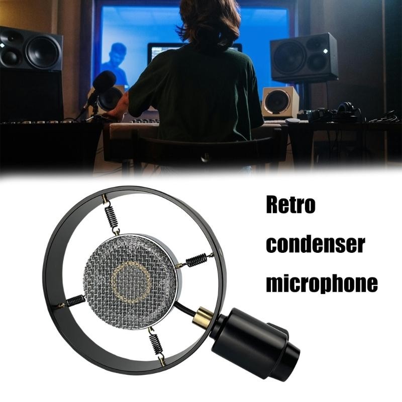 Retro Condenser Microphone Props Classical Microphone Model Vintage Microphone Condenser Microphone 