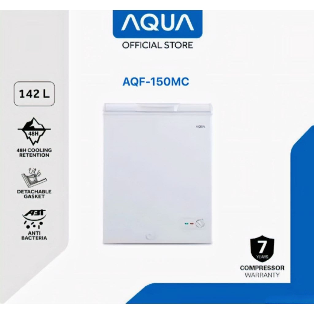 FREEZER BOX AQUA AQF150MC AQUA FREEZER BOX CHEST FREEZER DUAL FUNCTION 142 LITER AQF 150MC