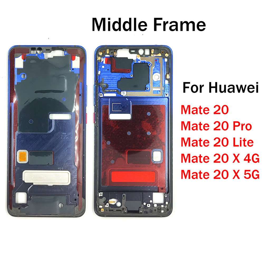 Best Quality Middle Frame For Huawei Mate 20 lite Mate 20 Pro X 4G 5G LCD Front Frame Housing Bezel 