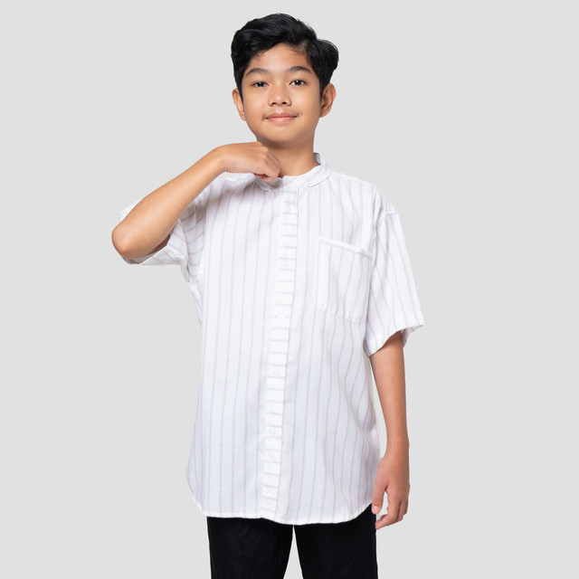 Nevada Casual Pinstripe Baju Koko Anak Laki-laki 123466170