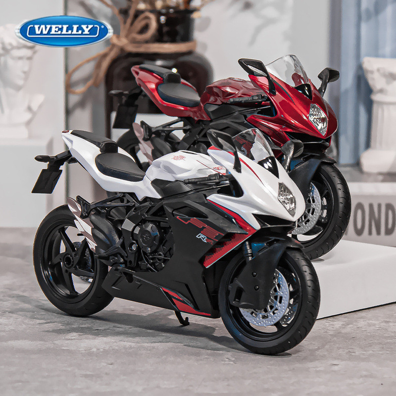 WELLY 112 MV Agusta F3 RR Alloy Race Motorcycle Model ecast Metal Street Motorcycle Model Simulation