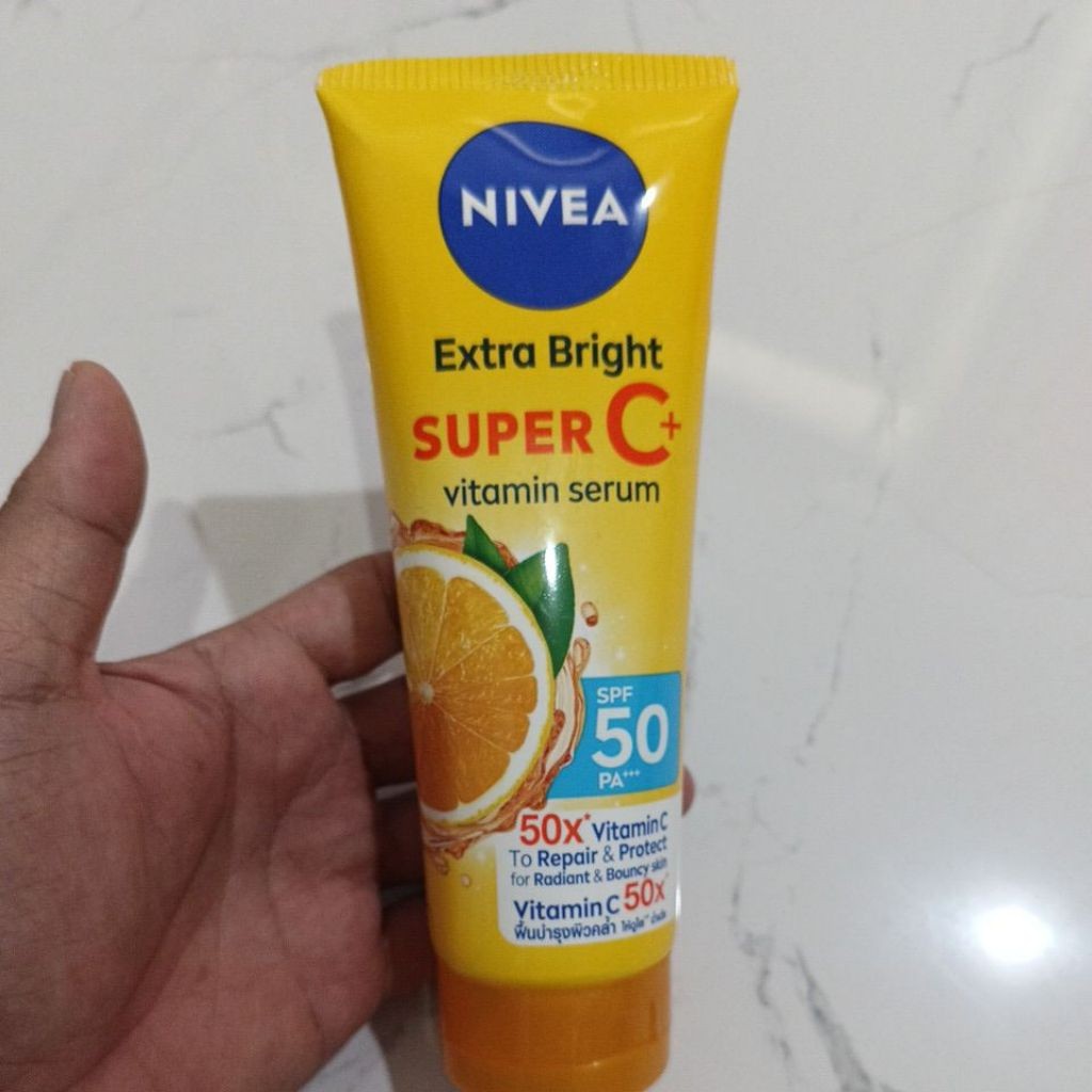 NIVEA EXTRA BRIGHT SUPER C+ VITAMIN SERUM SPF 50 PA+++ 180ml ORIGINAL THAILAND