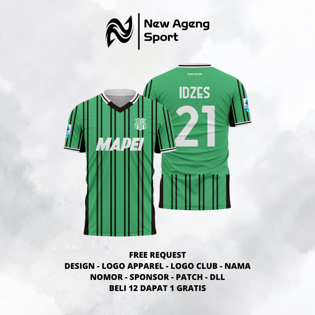 Jersey NasSassuolo Home 2025 2026 Jay Idzes Full Printing