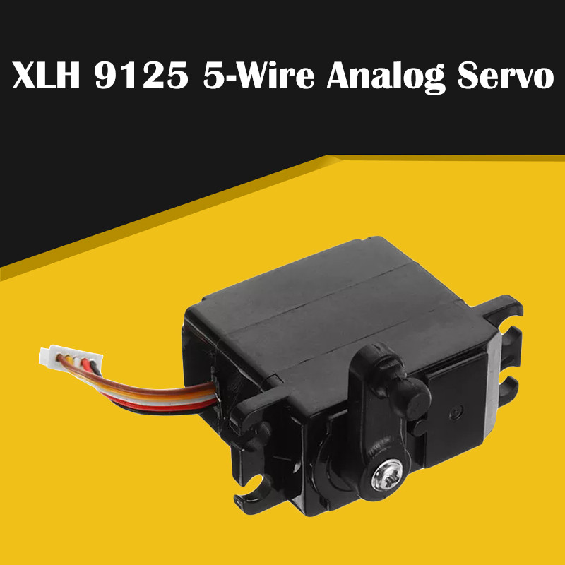 New 25-ZJ04 XLH 2.2kg 19g 5 Wire Servo with Plastic Gear for Xinlehong 9125 REMO 4WD 1/10 High Speed