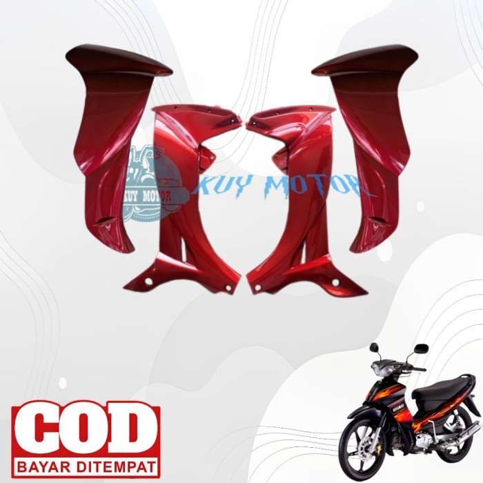 Sayap Depan Luar Dalam Jupiter Z Burhan 2006 - 2008 Merah Maroon Berkualitas