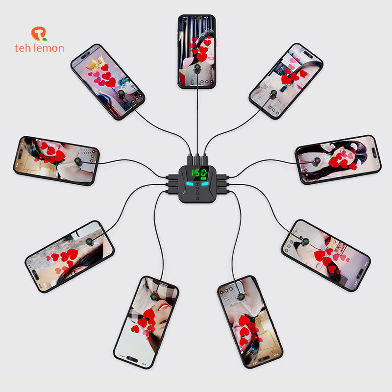 Auto Clicker Multifungsi 1/2/4/8 Kepala | Alat Tap Otomatis Layar HP untuk Live Streaming TikTok, In
