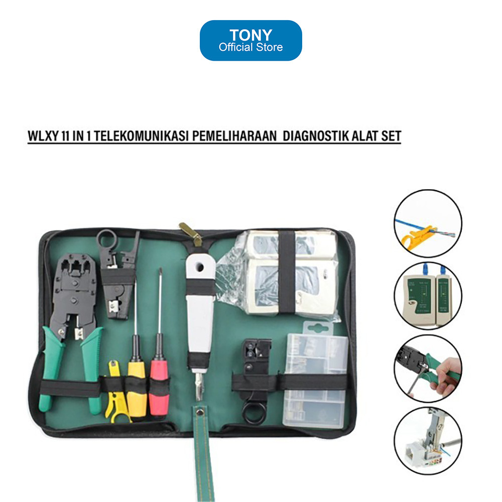 Network Tool Kit WLXY - Professional Network Maintenance Repair Set - WLXY NET KIT
