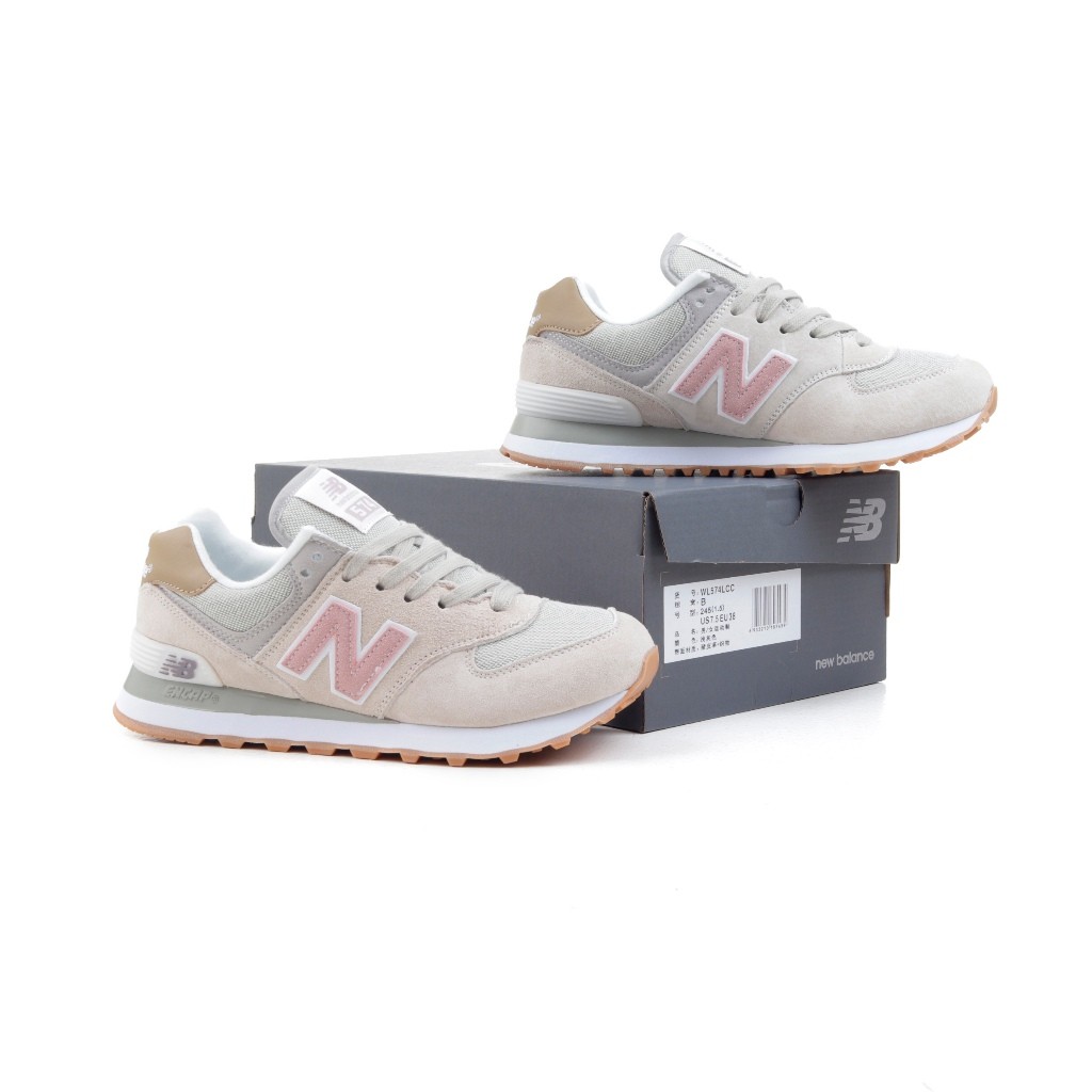 Sepatu  New Balance WL574LCC Beige Pink - NB 574