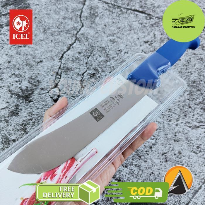 Butcher knife pisau sembelih icel 30 cm original portugal 281.3602.30 - 20 cm blue -young