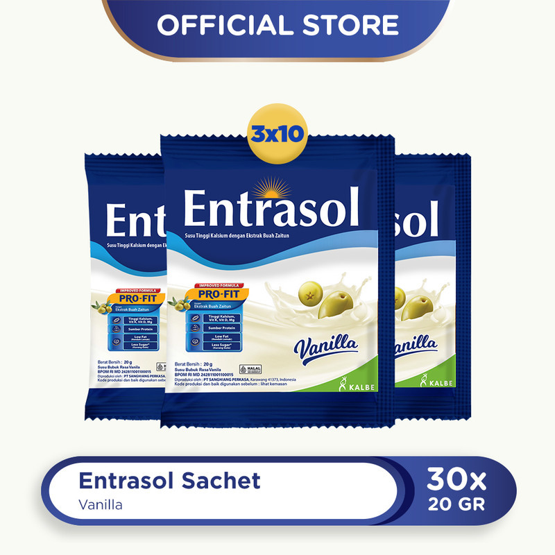 Bundle 3 Entrasol Sachet Vanilla (10x3)