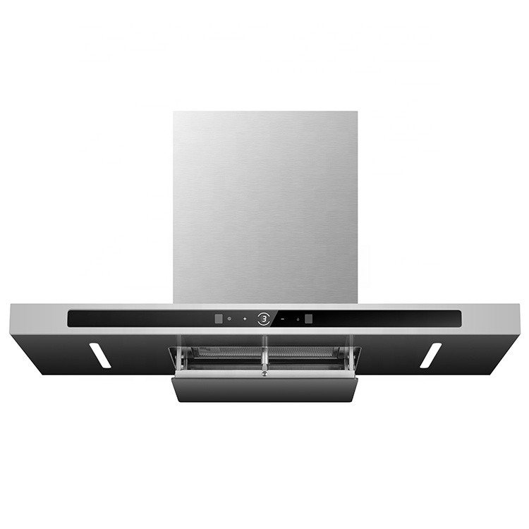 Household Kitchen Chimney Hood Wall Mounted Side Suction Smart Range Hood Cooker Extractor Hood