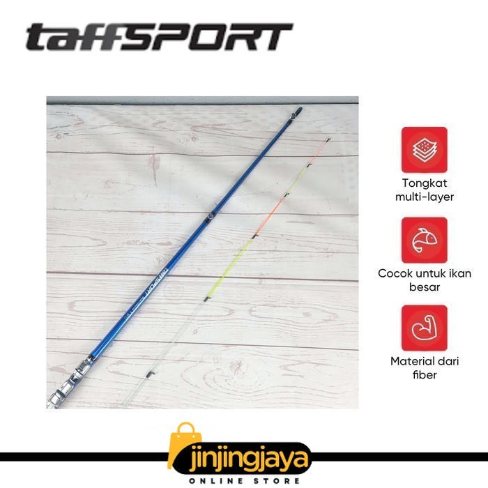 TAFFSPORT Spartacus 180 Joran Pancing Spinning Carbon 2 Segments 1.8M