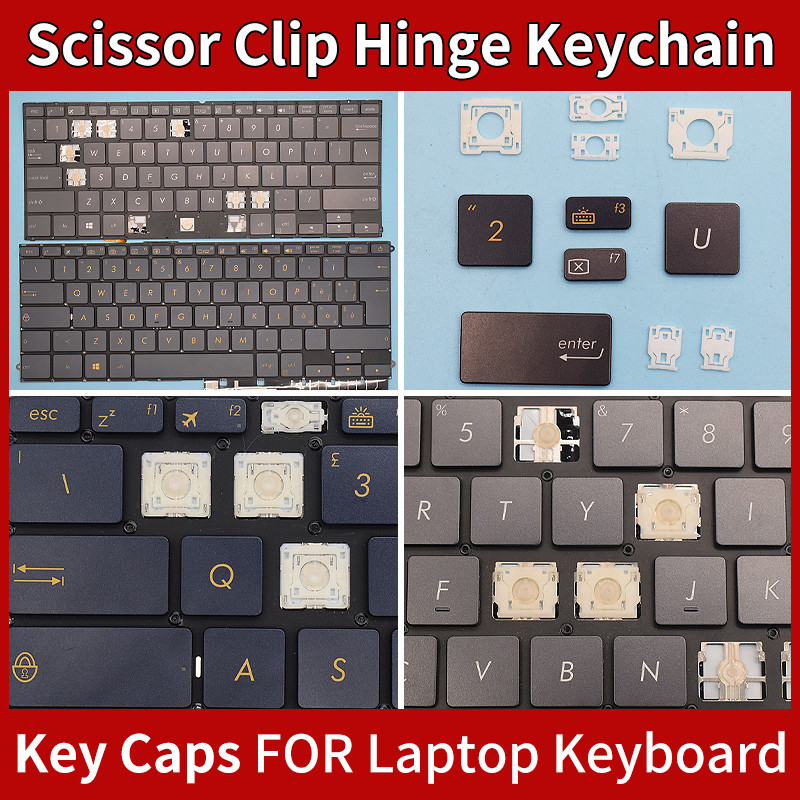 Replacement Keycaps Scissor Clip Hinge For ASUS ZenBook 3 Deluxe UX490 UX490CA UX490UA UX490UAR Keyb