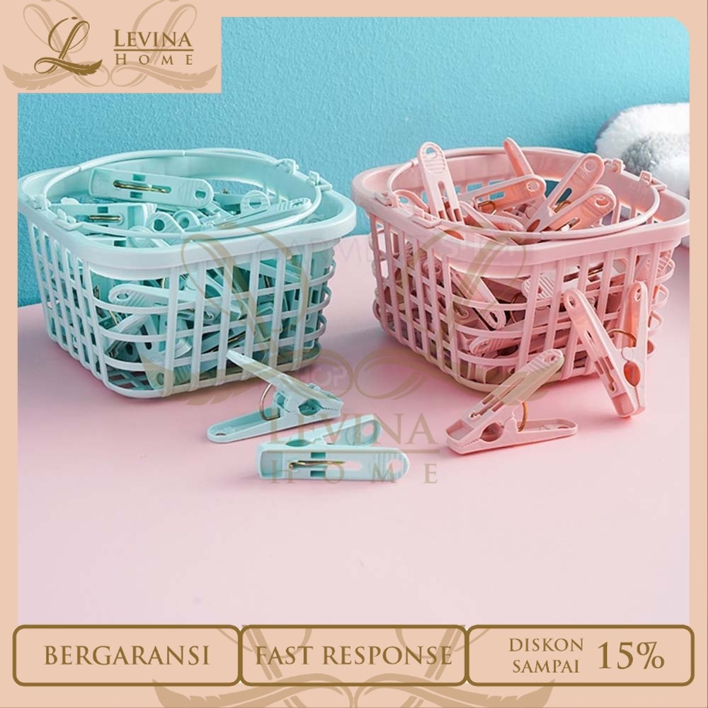 Jepit Jemuran Plastik – Jepitan Baju, Kaos Kaki & Celana Dalam Warna Warni Ringan Kuat untuk Laundry