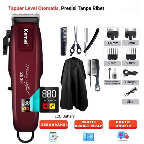 Kemei PG2600 Alat Mesin Cukur Rambut Elektrik KM-PG2600 Original / Alat Pencukur Rambut Barbershop