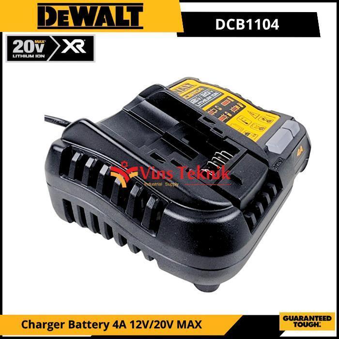 DEWALT DCB 1104 Pengisi Daya Charger Battery Charger Cordless 4A DCB1104