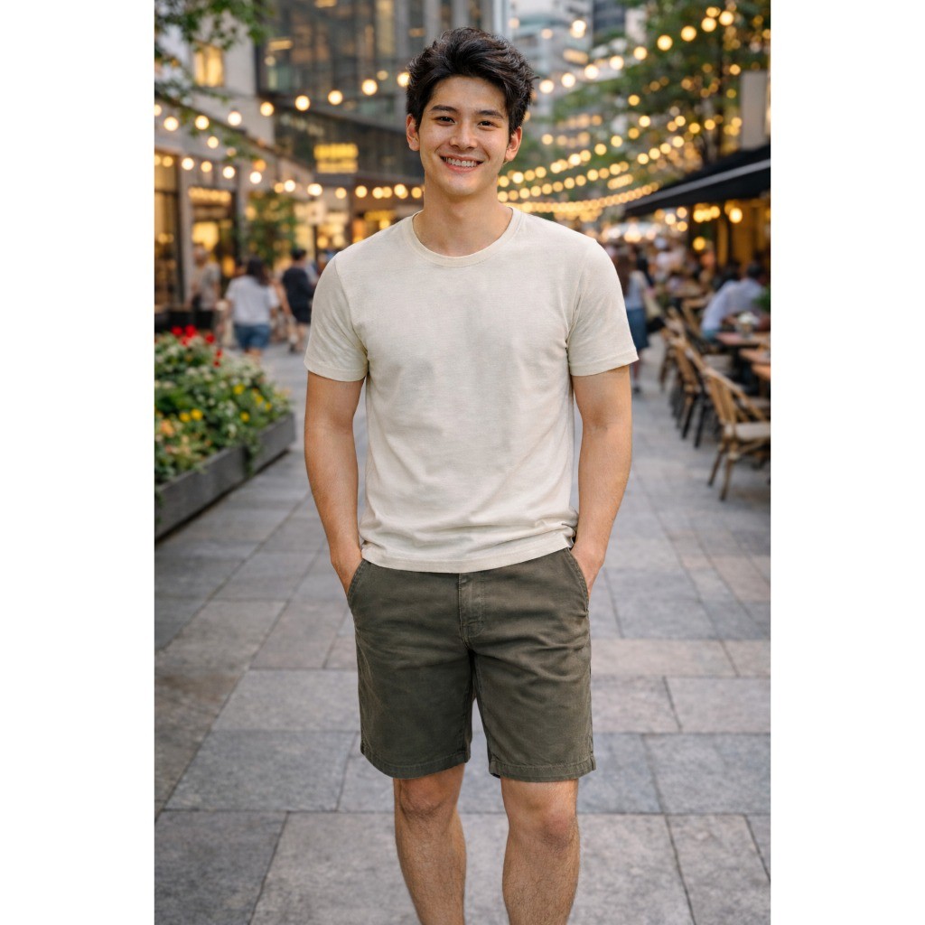 ( bisa cod ) Celana Chino Pendek Pria Premium warna hijau army   // celana pendek pria chinos