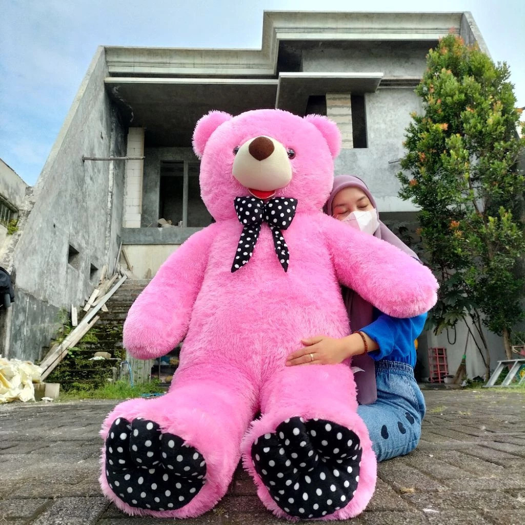 Boneka Teddy Bear Jumbo 2 Meter Beruang Besar Teddy Bear 2 Meter Teddy SNI