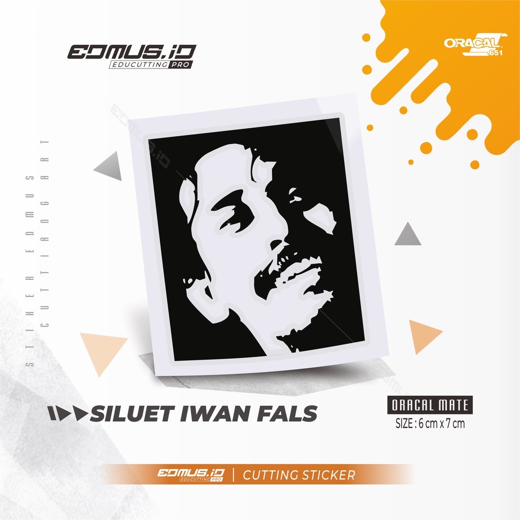 Cutting Stiker Iwan Fals Siluet | Cutting Sticker Oracal Premium | Stiker Motor | Sticker Visor