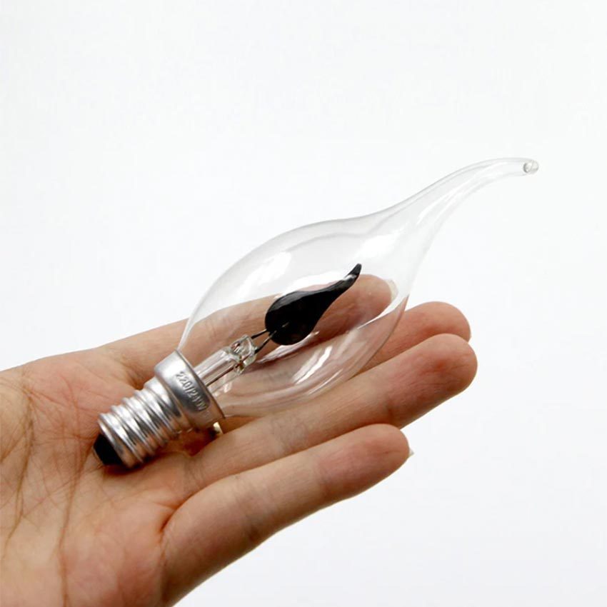 Machinegard Lampu Bohlam LED Api Candle Flicker Flame Fire 3 Watt Lampu Lilin Sembahyang Candle Lamp