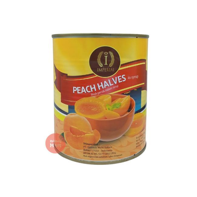 Imperial Peach Halves In Syrup 825gram Buah persik kaleng Peach kaleng - 825