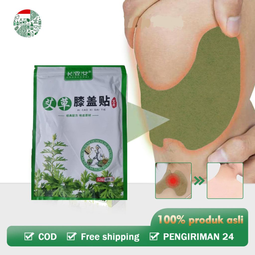 Koyo Sendi Mugwort Koyo Sendi Lutut Koyo Nyeri Lutut 12pcs Herbal Koyo Plaster Knee Patch Plaster Ko