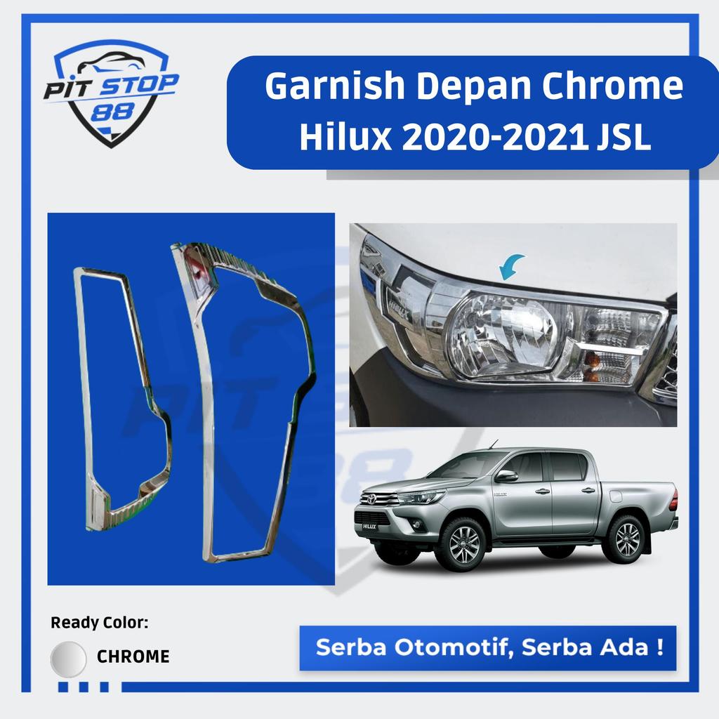 Garnish Depan Chrome Hilux 2020-2021 JSL