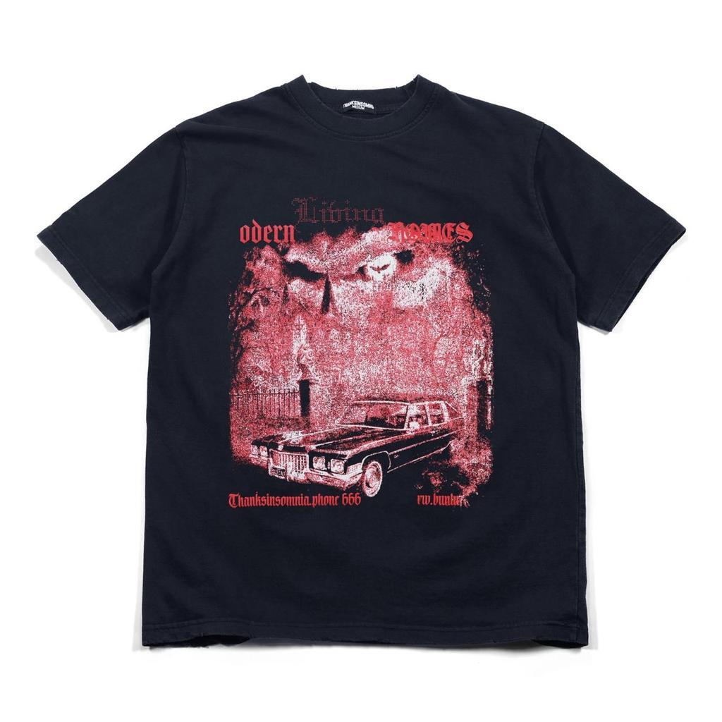 Tshirt Amorette Washed Black Thanksinsomnia