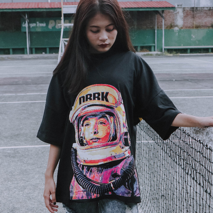 OVERSIZED T-SHIRT - ASTRO - BLACK - DBRK RVNG