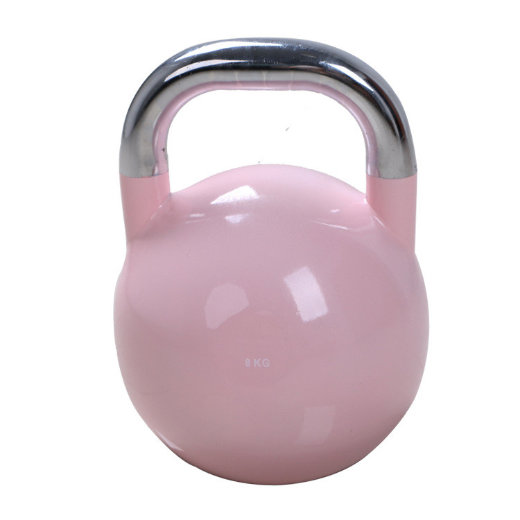 Fitness High Quality Custom Weight Lifting 28kg Kettleball Adjustable Chrome Handle Set Competition 