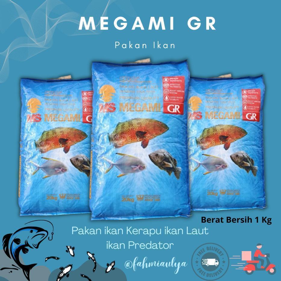PAKAN IKAN MURAH (PAKET 30 KG) MEGAMI GR | Pelet ikan Kerapu Kakap Koi ikan hias Tinggi Protein