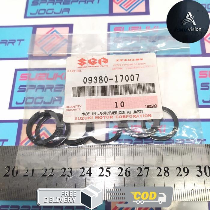 AEROVISION - 09380-17007-000 Circlip Gear Rasio Transmissi Suzuki Smash Titan Ori