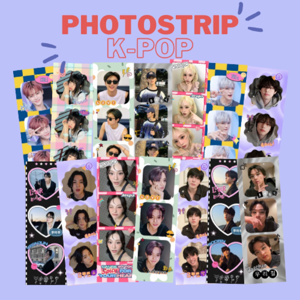 MIN 15K | PHOTOSTRIP BTS 50 PCS | NCT DREAM 127 NEWJEANS ENHYPEN SEVENTEEN TXT AESPA ATEEZ TUBATU SV