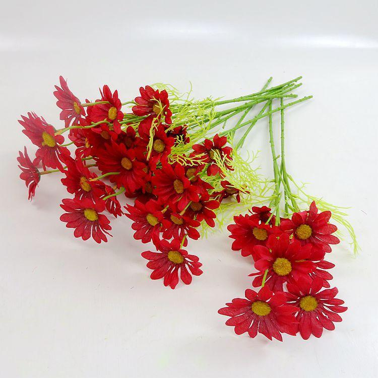 Bunga Daisy Per Tangkai Artificial Flowers Bunga Aster Cemara Tangkai Panjang Bouquet Hias Dekorasi 