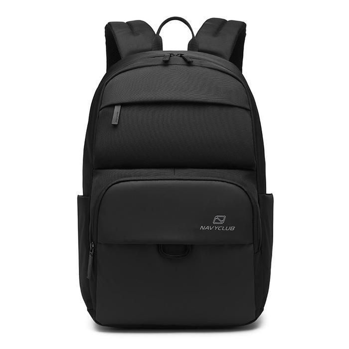 PROMO  Tas Ransel Kasual Navy Club HFJ - Tas Ransel Laptop Pria Daypack - Hitam