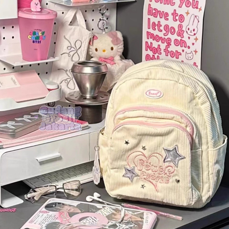 Tas Sekolah Y2K Aesthetic Anti Air Ransel Mini Wanita Korean Style Tas Unik Lucu
