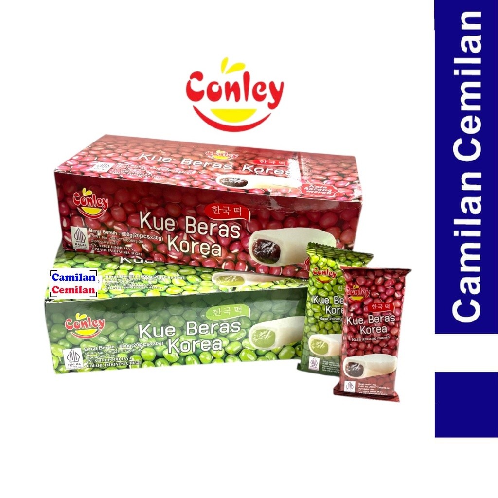 Mochi Kue Beras Korea Kacang Hijau  dan Kacang Merah 30gr