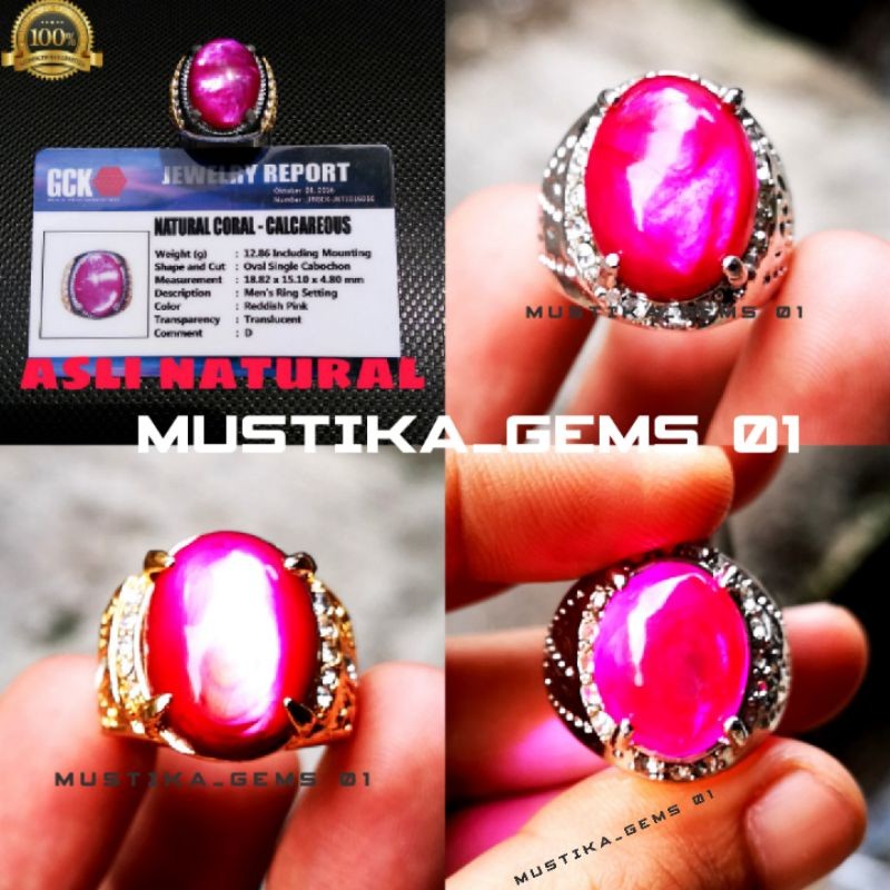 Batu Akik Ruby kerang laut   Super Mewah Termurah HQ Harga promo Memo Hanya Sebagai Bukti