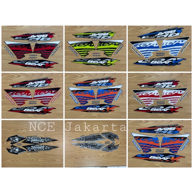 STIKER STRIPING LIS MOTOR BEAT 2021 2022 ISS STREET AJM