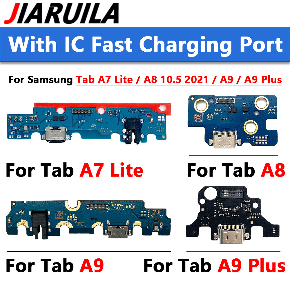 USB Charging Port Board Flex Cable Charger Connector For Samsung Tab A7 Lite / A8 10.5 2021 / A9 A9+
