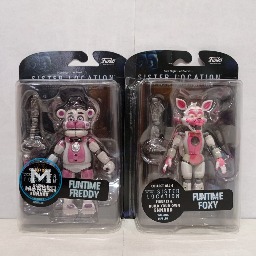 Terbaru ReadyFuko New FNAF Sister Location Figures Funtime Freddy Foxy Ballora 5-Inch Action Figure