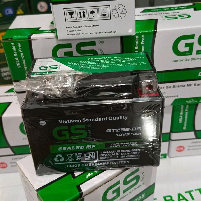 Aki Motor GS  GTZ5 Mio Soul, MioZ, Mio M3 125, Mio GT 125, Mio J Accu