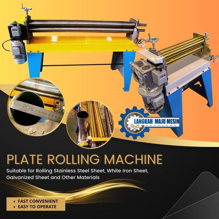Electric Rolling Plate Machine - Mesin Roll Plat - Mesin Rolling Plat - 2*1300mm