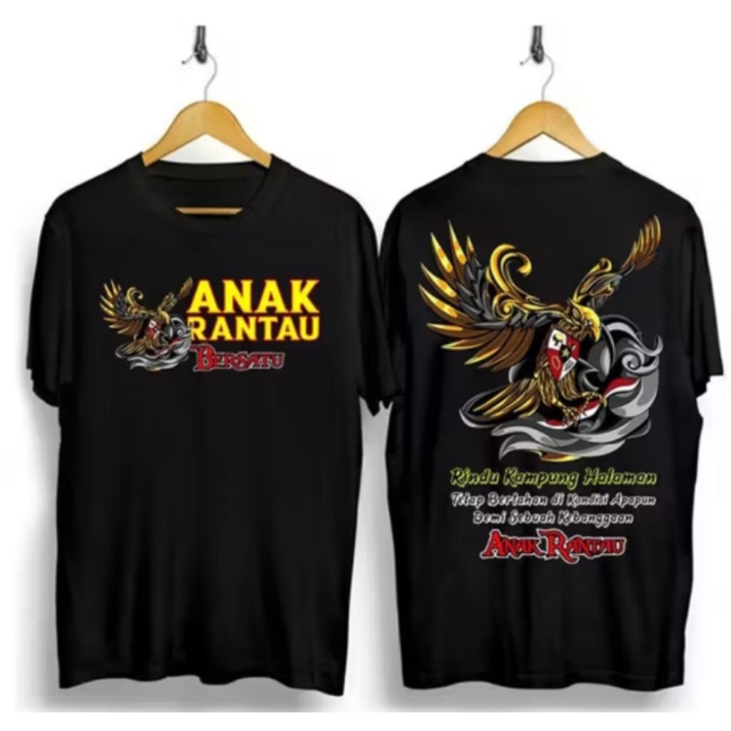 Kaos Anak Rantau Bersatu - Rindu Kampung Halaman Kaos Distro Unisex Pria Wanita