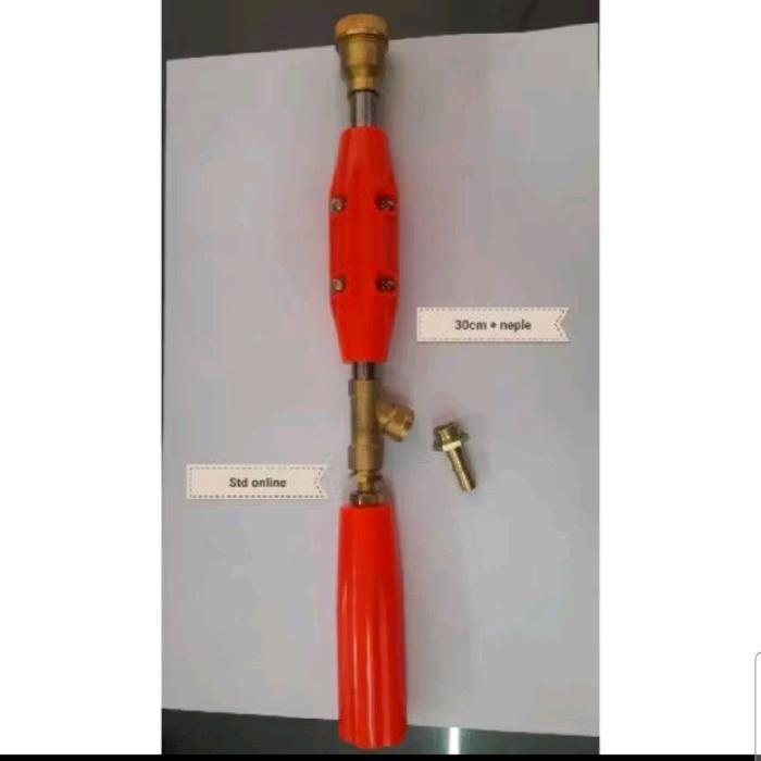 Stik gun cuci motor 30cm + neple Stik sprayer gun 30cm