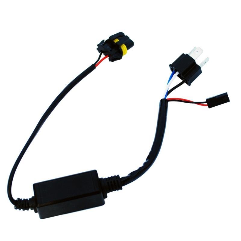 H4 Relays Wireharness To Upgrade Bi LED & Xenon Projector Lens Car Light Systems