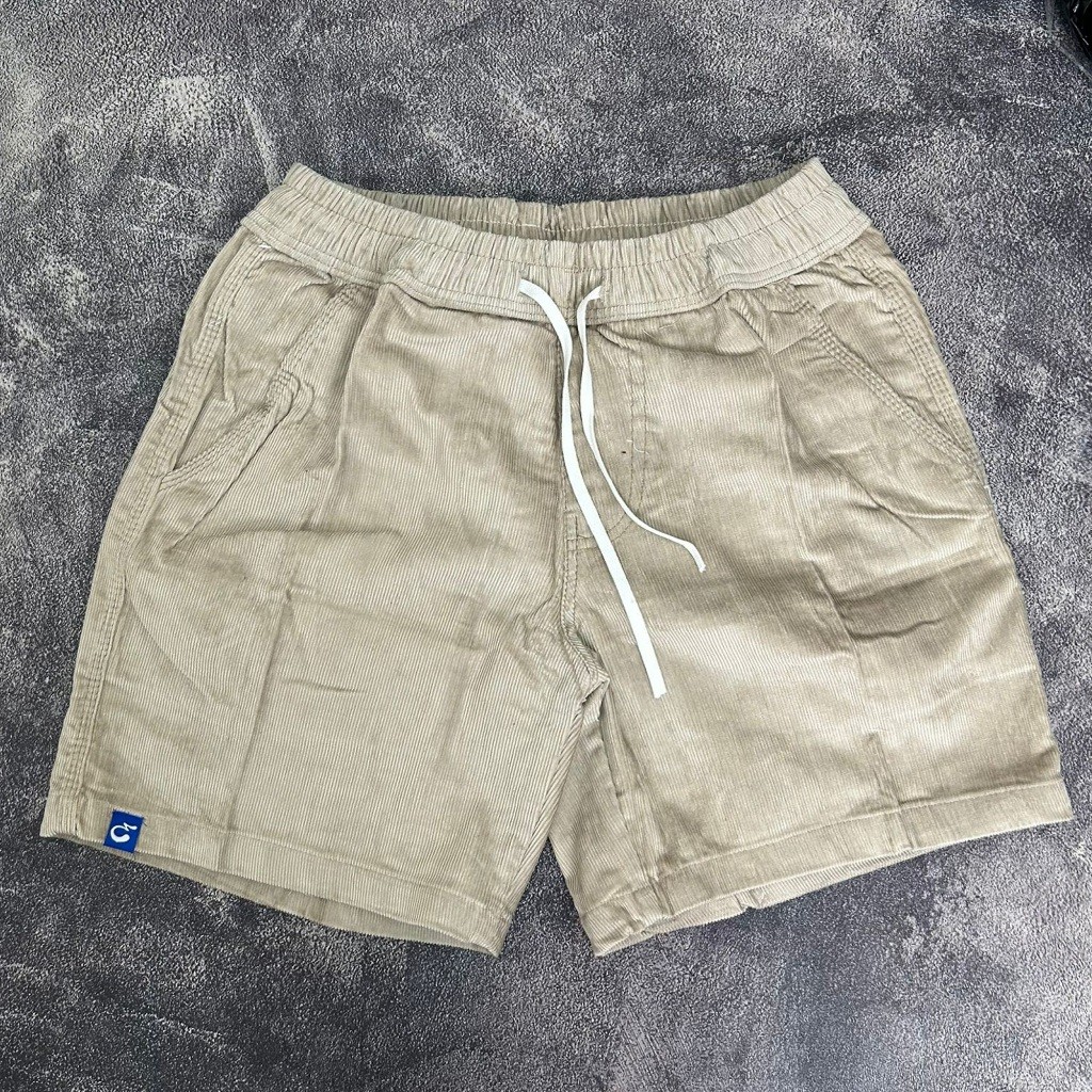 Celana Pendek Shortpants Pria  Enzo Premium Corduroy Blue Khaki Pria/ Celana Pendek Corduroy
