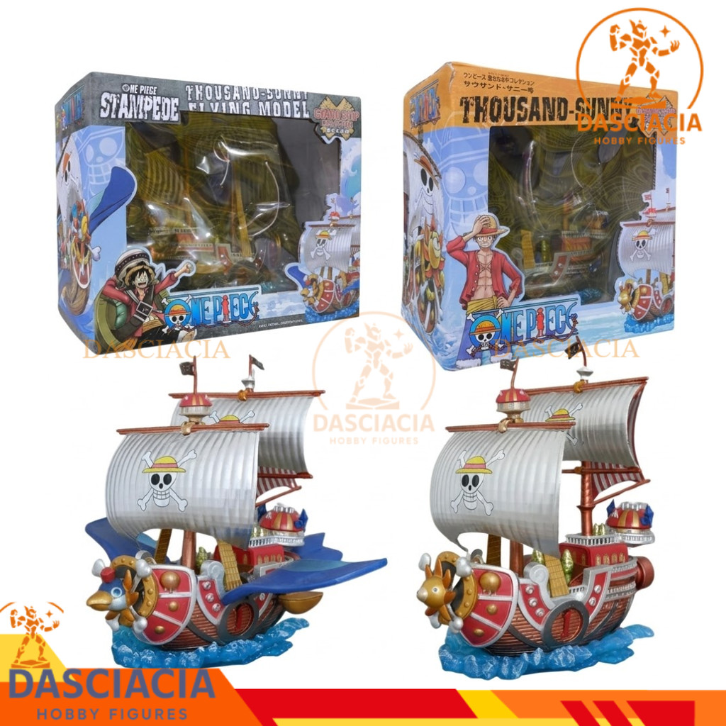 Figure Miniatur Kapal One Piece Thousand Sunny 20cm Pajangan Koleksi Kapal Bajak Laut Anime