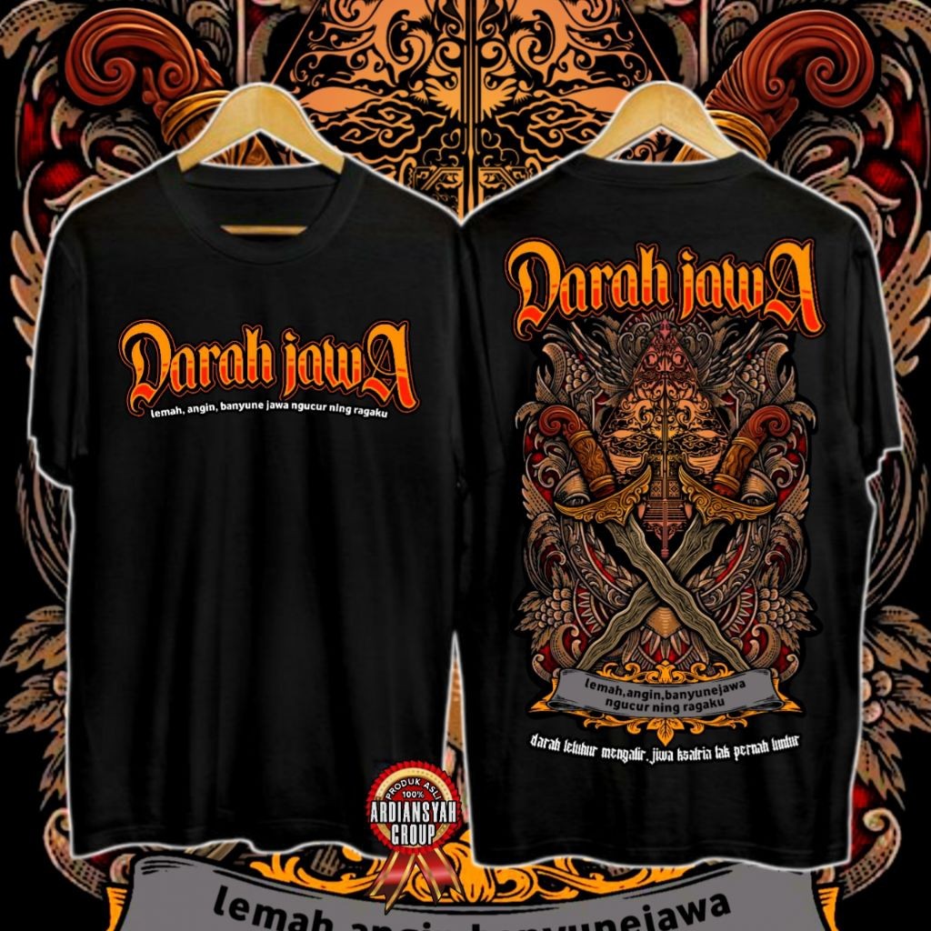 Kaos murah pria wanita darah jawa keris