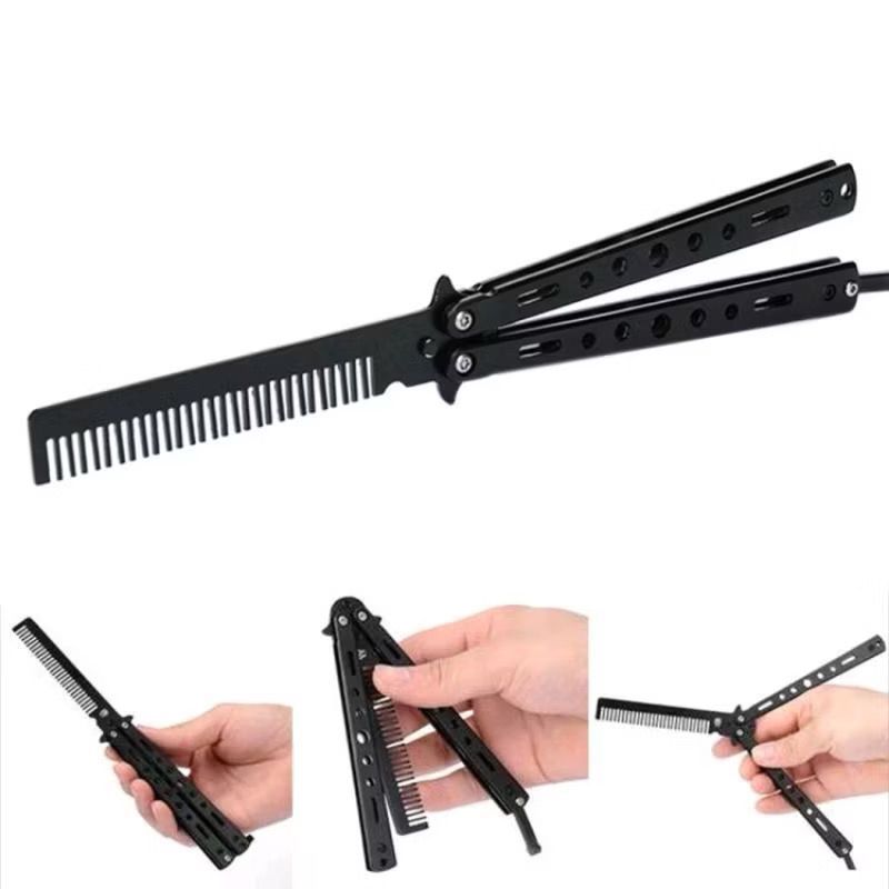 SISIR LIPAT BESI BUTTERFLY AKK-57/Sisir LIpat Saku Sisir Besi Butterfly Balisong Training Knife - Si